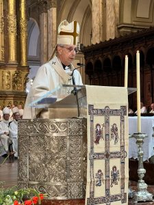 El Cardenal durante la homilía en la Misa Crismal