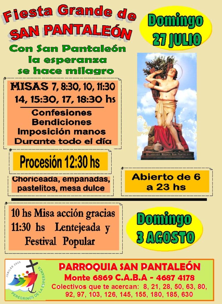 Así se prepara la parroquia San Pantaleón para sus fiesta patronal.