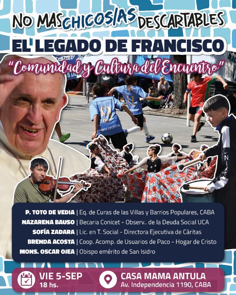 El encuentro de "No más chicos descartables" será el próximo 5 de septiembre.