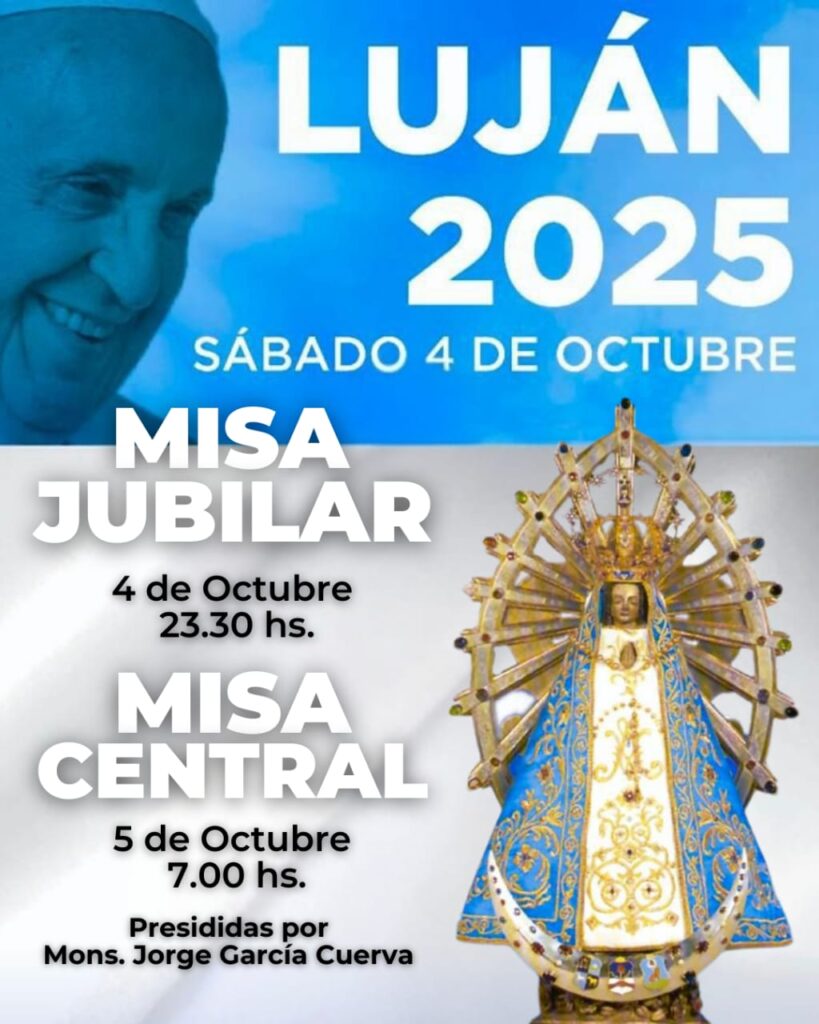 Se confirmaron las Misas de la Peregrinación a Luján.