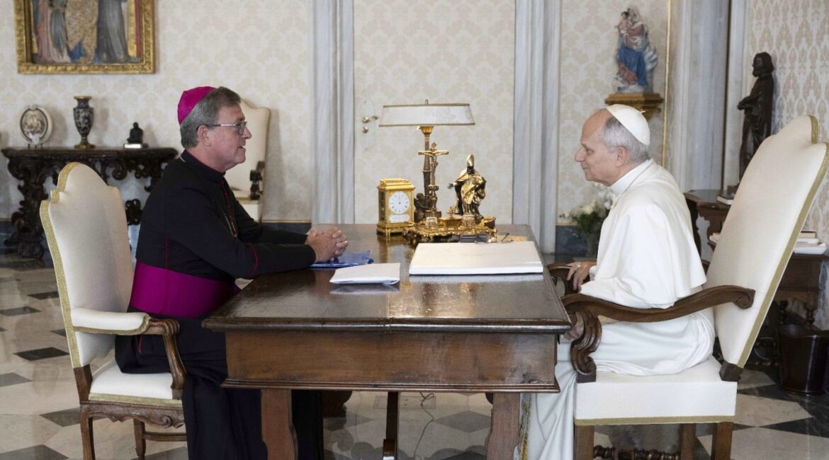 El Papa León XIV recibió a Mons. García Cuerva en audiencia privada.