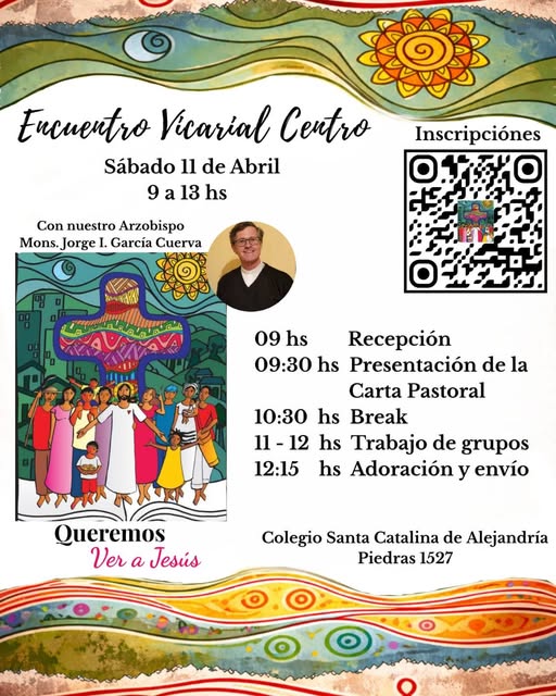 Invitación Encuentro Vicarial Centro
