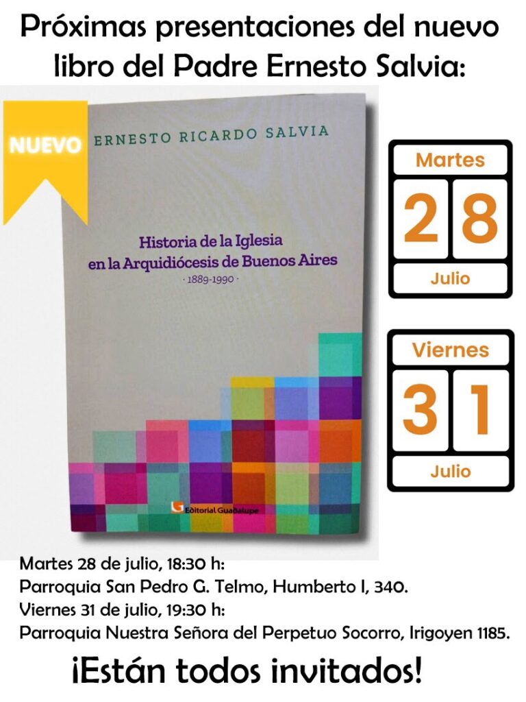 Presentación del Libro del Padre Ernesto Salvia.