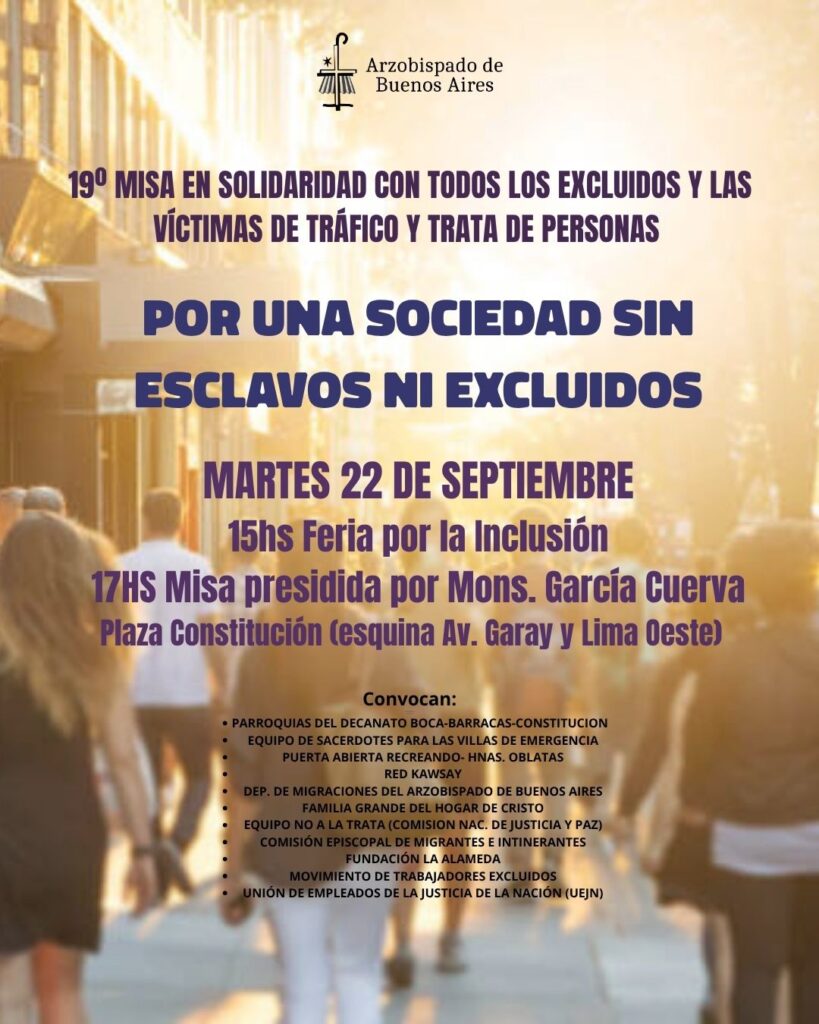 19º Misa en solidaridad con todos los excluidos