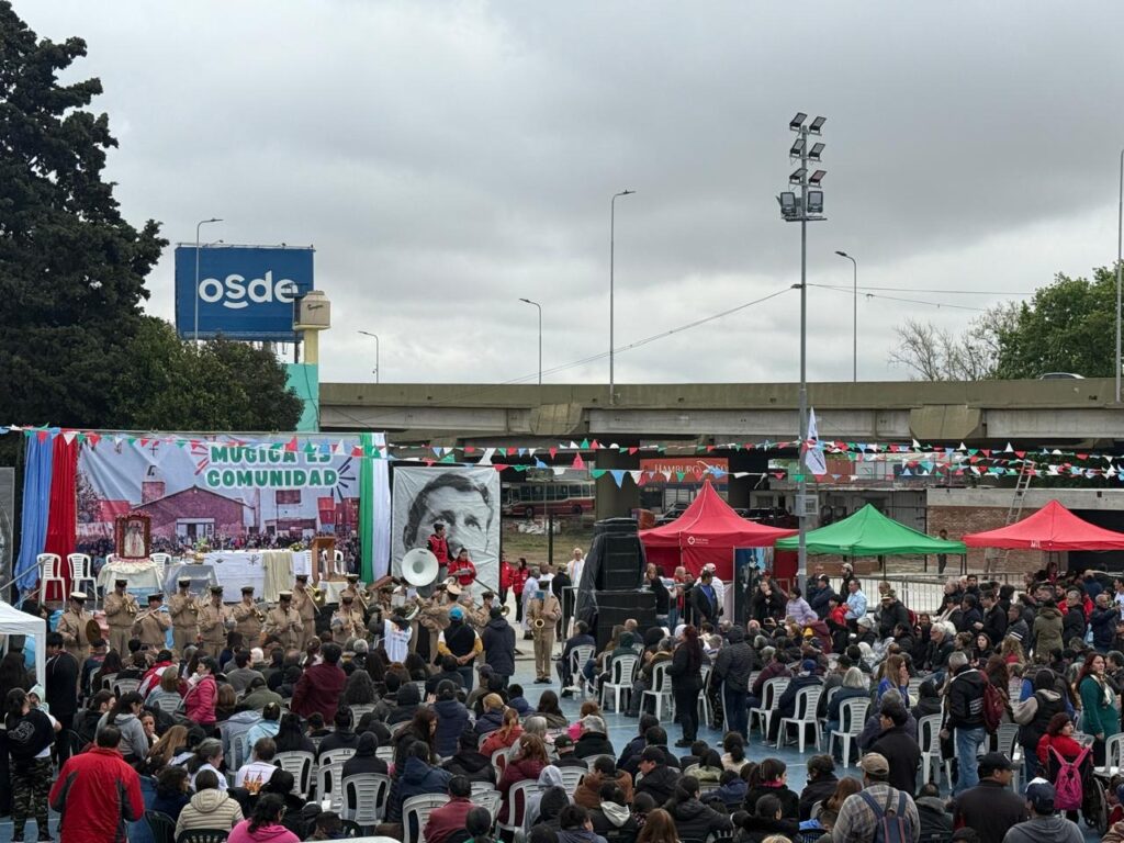 Reinauguración en predio de la parroquia Cristo Obrero.