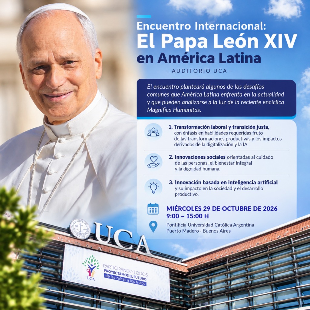 Se abrió la inscripción para participar del Encuentro Internacional: “El Papa León XIV en América Latina”. 